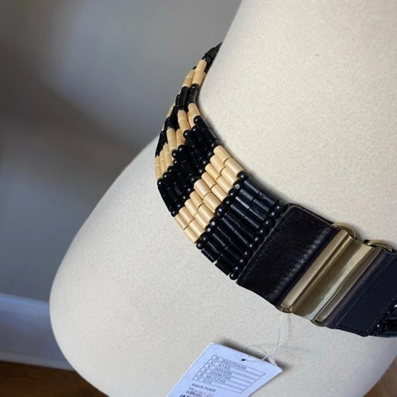 Anthropologie Linea Pelle Bios Beaded Waist  Belt - Picture 4 of 9